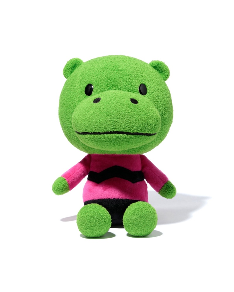 Autres Accessoires Bape Sitting Hippo plush doll Vert Femme | PMP-82178948